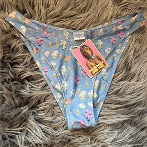Strawberry Milk Mob floral bikini bottoms